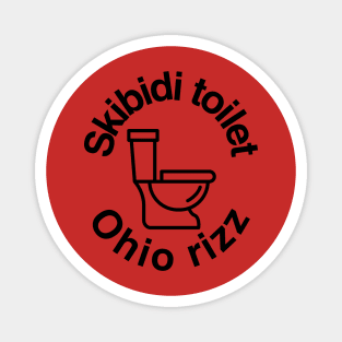 skibidi toilet ohio rizz Magnet